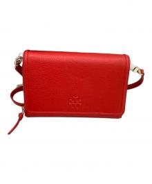 TORY BURCH（トリーバーチ）の古着「ショルダーウォレット」｜レッド