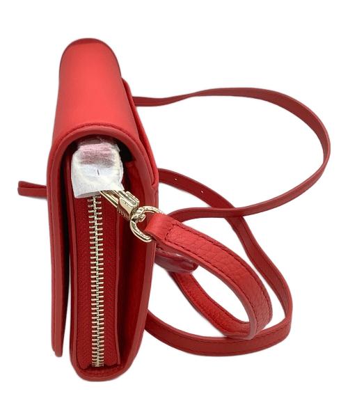 TORY BURCH（トリーバーチ）TORY BURCH (トリーバーチ) ショルダーウォレット レッドの古着・服飾アイテム