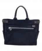 PORTERポーター）の古着「キャンバストートバッグ　ネイキッド」｜ネイビー