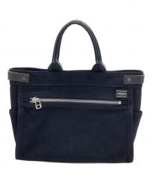 PORTER（ポーター）の古着「キャンバストートバッグ　ネイキッド」｜ネイビー