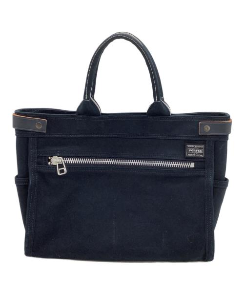 PORTER（ポーター）PORTER (ポーター) キャンバストートバッグ　ネイキッド ネイビーの古着・服飾アイテム