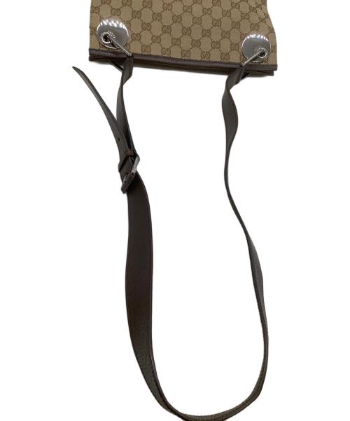 GUCCI（グッチ）GUCCI (グッチ) ショルダーバッグ GG ベージュ×ブラウンの古着・服飾アイテム
