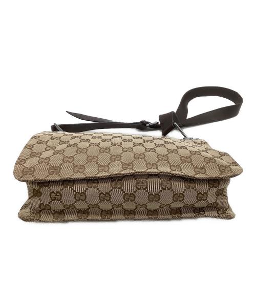 GUCCI（グッチ）GUCCI (グッチ) ショルダーバッグ GG ベージュ×ブラウンの古着・服飾アイテム