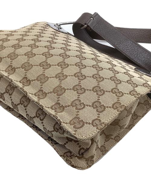 GUCCI（グッチ）GUCCI (グッチ) ショルダーバッグ GG ベージュ×ブラウンの古着・服飾アイテム