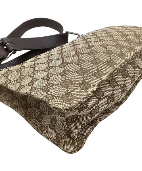 GUCCI（グッチ）GUCCI (グッチ) ショルダーバッグ GG ベージュ×ブラウンの古着・服飾アイテム