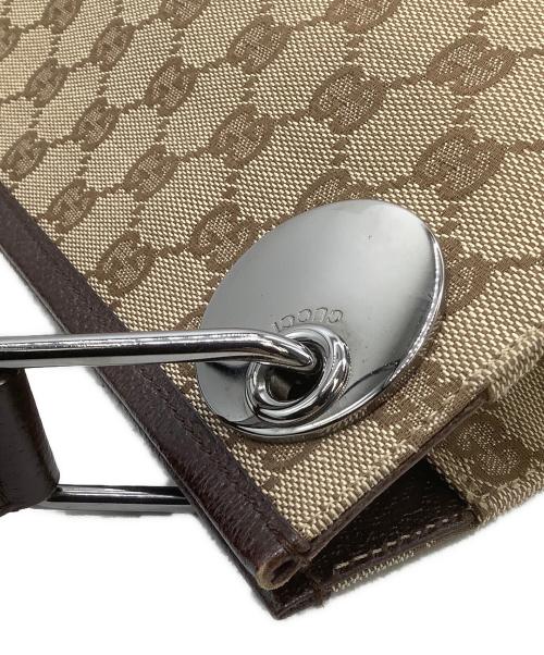 GUCCI（グッチ）GUCCI (グッチ) ショルダーバッグ GG ベージュ×ブラウンの古着・服飾アイテム