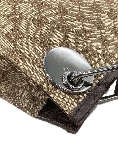 GUCCI（グッチ）GUCCI (グッチ) ショルダーバッグ GG ベージュ×ブラウンの古着・服飾アイテム