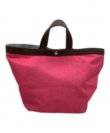 Herve Chapelier（エルベシャプリエ）の古着「トートバッグ」｜フューシャ×モカ