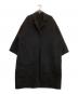 MUSE（ミューズ）の古着「チェスターコート　ウールアンゴラリバーコート」｜ブラック