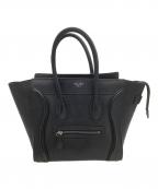 CELINEセリーヌ）の古着「ハンドバッグ ラゲージ マイクロ」｜ブラック