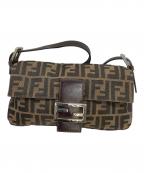 FENDIフェンディ）の古着「ショルダーバッグ　ズッカ　マンマバケット」｜ブラウン