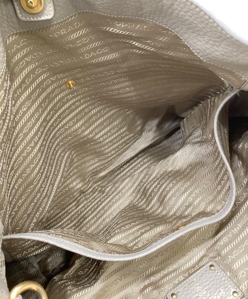 PRADA（プラダ）PRADA (プラダ) ショルダートートバッグ グレーの古着・服飾アイテム