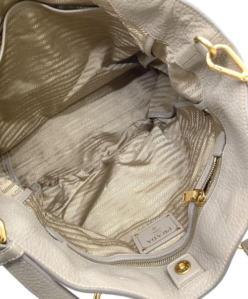 PRADA（プラダ）PRADA (プラダ) ショルダートートバッグ グレーの古着・服飾アイテム