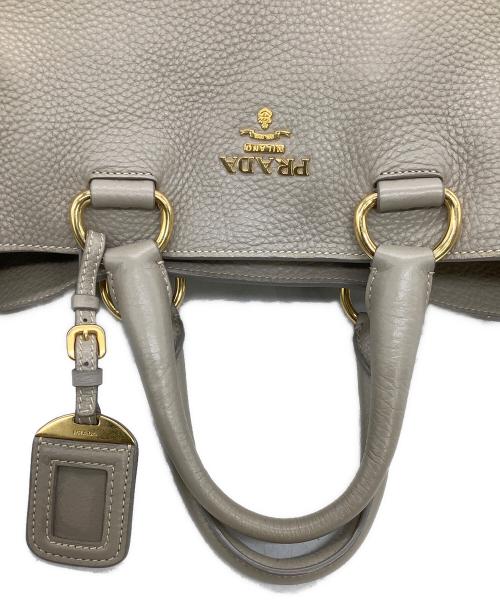 PRADA（プラダ）PRADA (プラダ) ショルダートートバッグ グレーの古着・服飾アイテム