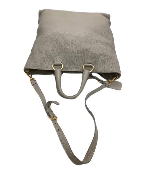 PRADA（プラダ）PRADA (プラダ) ショルダートートバッグ グレーの古着・服飾アイテム