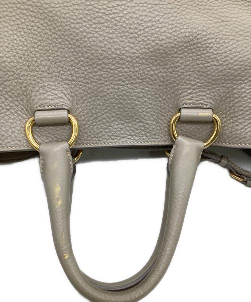 PRADA（プラダ）PRADA (プラダ) ショルダートートバッグ グレーの古着・服飾アイテム