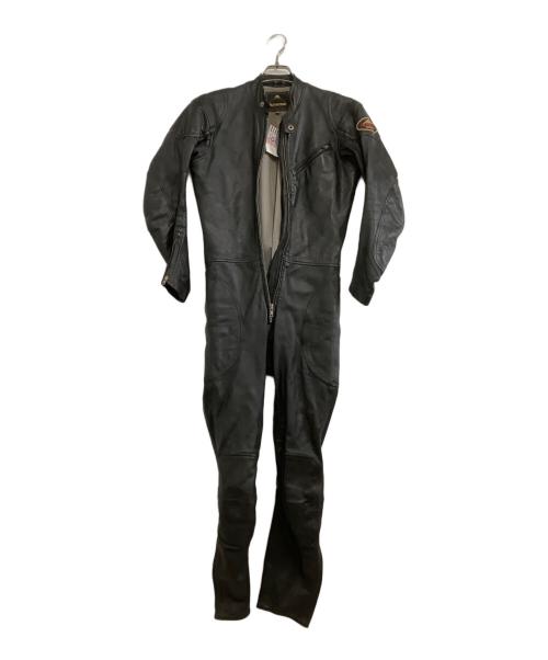 KUSHITANI（クシタニ）KUSHITANI (クシタニ) レザーつなぎ ブラック サイズ:Lの古着・服飾アイテム