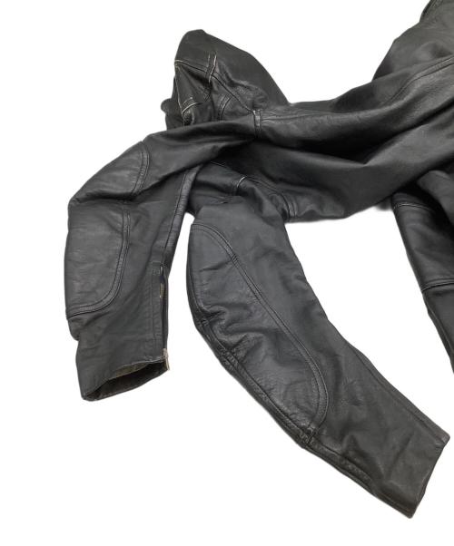 KUSHITANI（クシタニ）KUSHITANI (クシタニ) レザーつなぎ ブラック サイズ:Lの古着・服飾アイテム