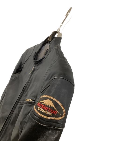 KUSHITANI（クシタニ）KUSHITANI (クシタニ) レザーつなぎ ブラック サイズ:Lの古着・服飾アイテム