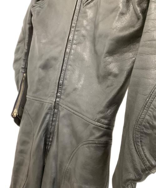 KUSHITANI（クシタニ）KUSHITANI (クシタニ) レザーつなぎ ブラック サイズ:Lの古着・服飾アイテム