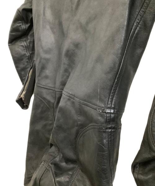 KUSHITANI（クシタニ）KUSHITANI (クシタニ) レザーつなぎ ブラック サイズ:Lの古着・服飾アイテム