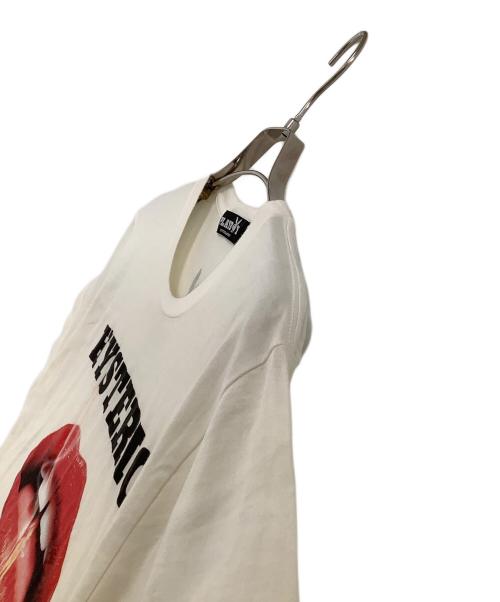 PLAY BOY（プレイボーイ）PLAY BOY (プレイボーイ) Hysteric Glamour (ヒステリックグラマー) 半袖カットソー　LIP TEE ホワイト サイズ:Mの古着・服飾アイテム