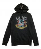 Hysteric Glamourヒステリックグラマー）の古着「プルオーバーパーカー　RECIPE OF TIRAMISU HOODIE」｜ブラック