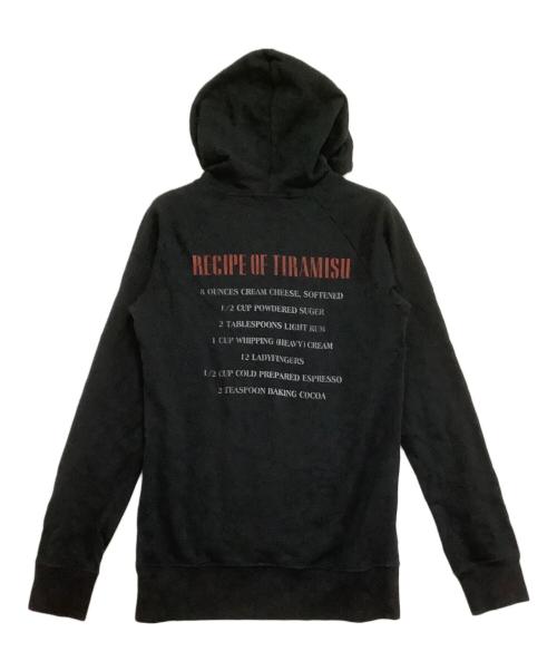 Hysteric Glamour（ヒステリックグラマー）Hysteric Glamour (ヒステリックグラマー) プルオーバーパーカー　RECIPE OF TIRAMISU HOODIE ブラック サイズ:freeの古着・服飾アイテム