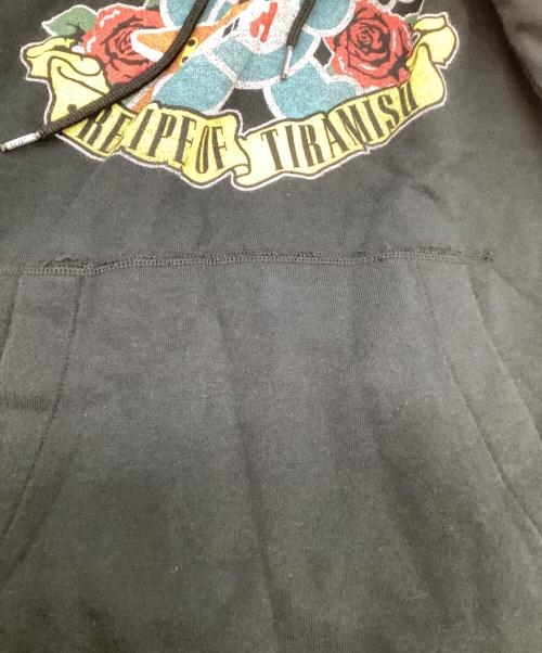 Hysteric Glamour（ヒステリックグラマー）Hysteric Glamour (ヒステリックグラマー) プルオーバーパーカー　RECIPE OF TIRAMISU HOODIE ブラック サイズ:freeの古着・服飾アイテム