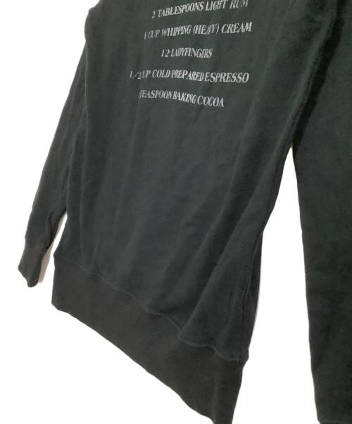 Hysteric Glamour（ヒステリックグラマー）Hysteric Glamour (ヒステリックグラマー) プルオーバーパーカー　RECIPE OF TIRAMISU HOODIE ブラック サイズ:freeの古着・服飾アイテム