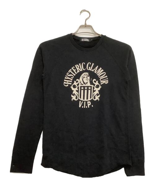 Hysteric Glamour（ヒステリックグラマー）Hysteric Glamour (ヒステリックグラマー) クルーネックスウェット　EMBLEM VIP ブラック サイズ:Sの古着・服飾アイテム