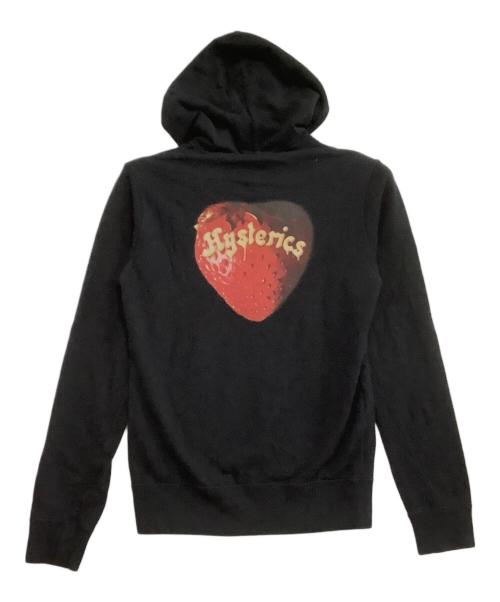 Hysteric Glamour（ヒステリックグラマー）Hysteric Glamour (ヒステリックグラマー) プルオーバーパーカー　skull berry hoodie ブラック サイズ:Sの古着・服飾アイテム