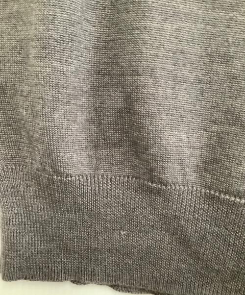 Hysteric Glamour（ヒステリックグラマー）Hysteric Glamour (ヒステリックグラマー) 薄手ニット　FOR YANKEE GIRL グレー×イエロー サイズ:freeの古着・服飾アイテム