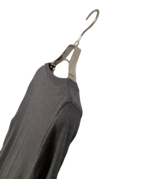 Hysteric Glamour（ヒステリックグラマー）Hysteric Glamour (ヒステリックグラマー) 薄手ニット　FOR YANKEE GIRL グレー×イエロー サイズ:freeの古着・服飾アイテム