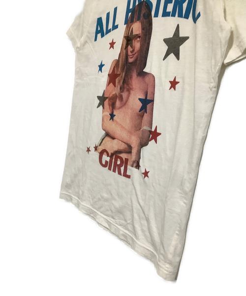 Hysteric Glamour（ヒステリックグラマー）Hysteric Glamour (ヒステリックグラマー) 半袖Tシャツ　KISS ホワイト サイズ:Sの古着・服飾アイテム