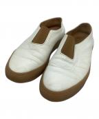 JACQUES SOLOVIEREジャック ソロヴィエール）の古着「スリッポン」｜ホワイト×ブラウン