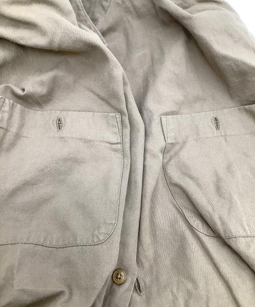COMOLI（コモリ）COMOLI (コモリ) 長袖シャツ　コットンネルオープンカラーシャツ　16AW ベージュ サイズ:2の古着・服飾アイテム