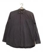 COMOLIコモリ）の古着「長袖シャツ　レギュラーカラードレスシャツ」｜ネイビー