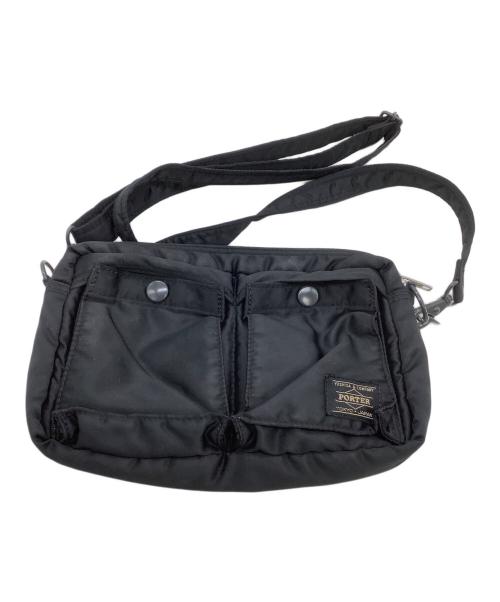 PORTER（ポーター）PORTER (ポーター) ナイロンショルダーバッグ ブラックの古着・服飾アイテム