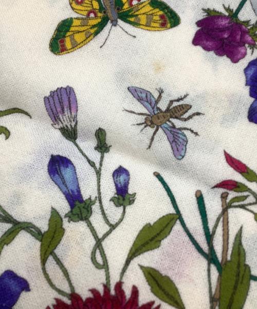 GUCCI（グッチ）GUCCI (グッチ) ストール 	フローラ ベージュの古着・服飾アイテム