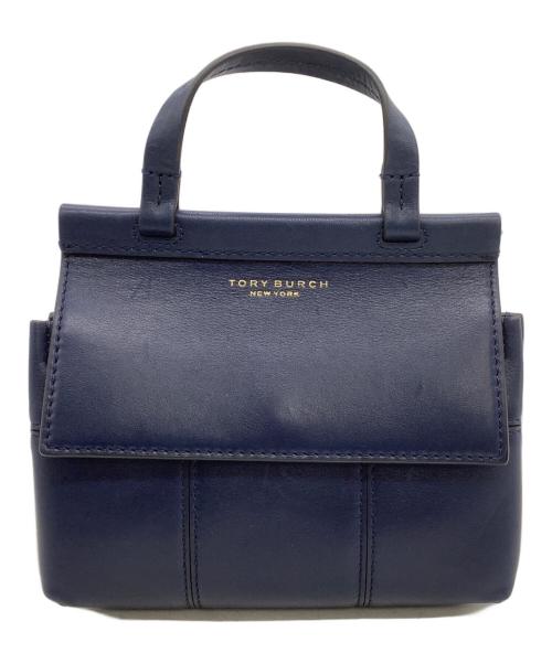 TORY BURCH（トリーバーチ）TORY BURCH (トリーバーチ) ミニショルダーバッグ 	ブロックTサッチェル ネイビーの古着・服飾アイテム