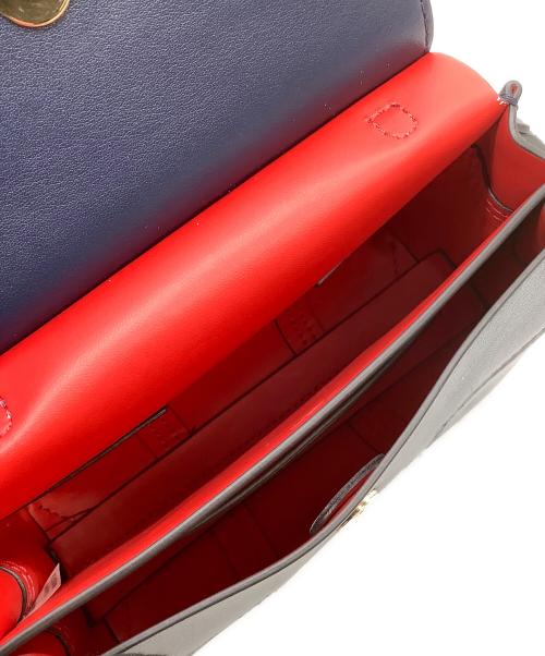 TORY BURCH（トリーバーチ）TORY BURCH (トリーバーチ) ミニショルダーバッグ 	ブロックTサッチェル ネイビーの古着・服飾アイテム