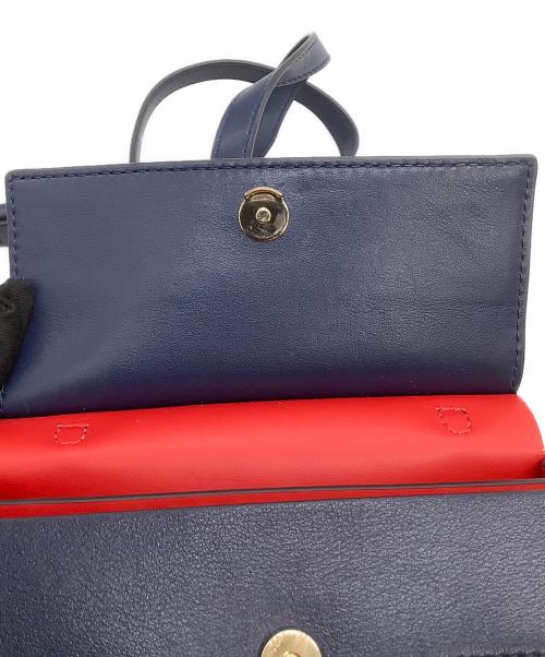 TORY BURCH（トリーバーチ）TORY BURCH (トリーバーチ) ミニショルダーバッグ 	ブロックTサッチェル ネイビーの古着・服飾アイテム