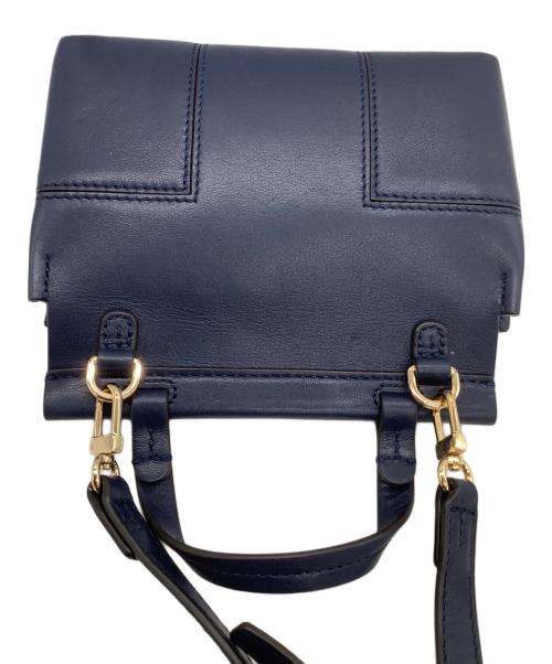 TORY BURCH（トリーバーチ）TORY BURCH (トリーバーチ) ミニショルダーバッグ 	ブロックTサッチェル ネイビーの古着・服飾アイテム