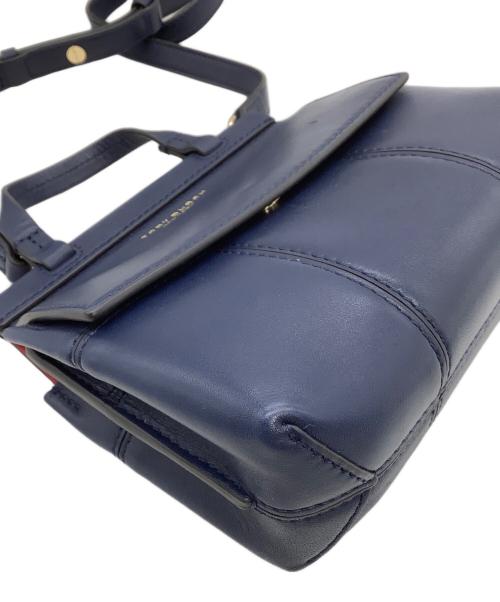 TORY BURCH（トリーバーチ）TORY BURCH (トリーバーチ) ミニショルダーバッグ 	ブロックTサッチェル ネイビーの古着・服飾アイテム