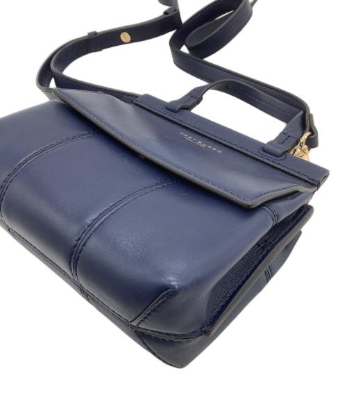 TORY BURCH（トリーバーチ）TORY BURCH (トリーバーチ) ミニショルダーバッグ 	ブロックTサッチェル ネイビーの古着・服飾アイテム