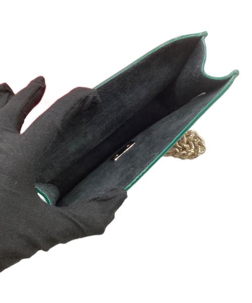 SALAR（サラー）SALAR (サラー) チェーンショルダーバッグ レッド×グリーン×パープルの古着・服飾アイテム