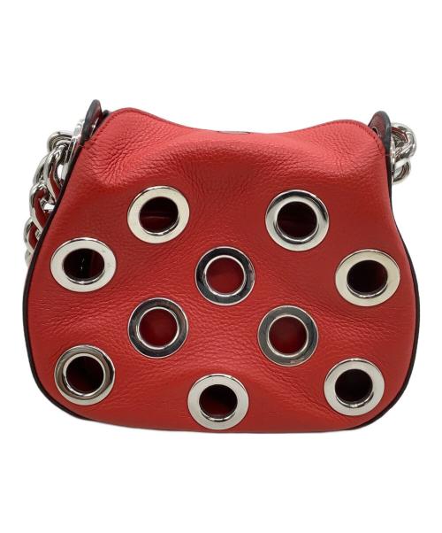 PRADA（プラダ）PRADA (プラダ) チェーンショルダーバッグ VIT.DAINO レッドの古着・服飾アイテム