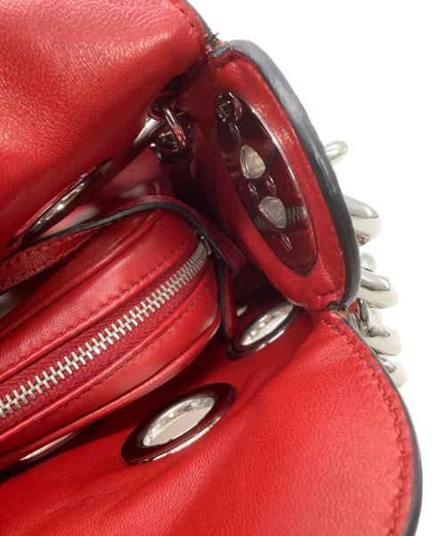 PRADA（プラダ）PRADA (プラダ) チェーンショルダーバッグ VIT.DAINO レッドの古着・服飾アイテム