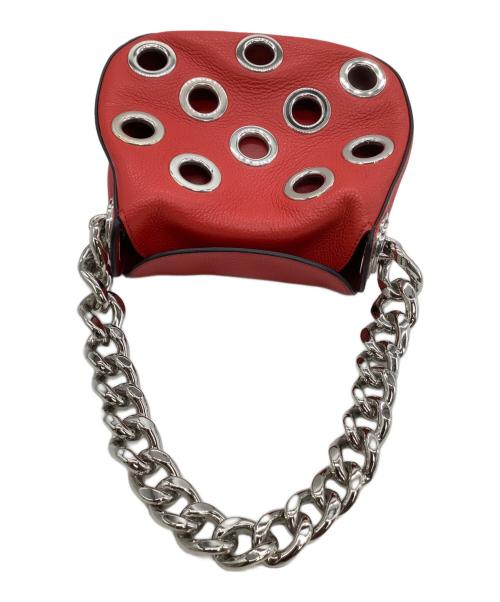 PRADA（プラダ）PRADA (プラダ) チェーンショルダーバッグ VIT.DAINO レッドの古着・服飾アイテム